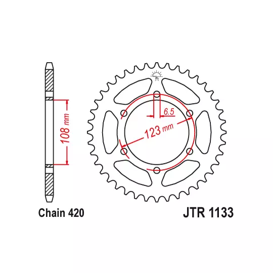 NAPĘD ŁAŃCUCH ZĘBATKI DID + JT AM6 YAMAHA APRILIA NOWY TYP - Jack