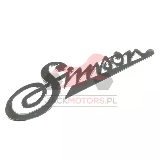 EMBLEM SIMSON KR50 ALU SILVER MZA - Jack Motors - Części i
