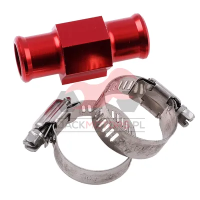 ADAPTER CZUJNIKA TEMPERATURY 1/8" 18MM ALU CNC CZERWONY