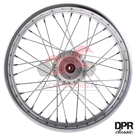 WHEEL SIMSON S51 1,85x16 CHROM DPR CLASSIC SILVER HUB + CHROMED