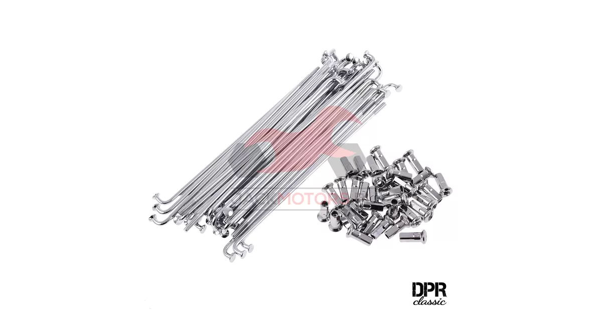 SPOKES SIMSON S51 SET 16'' CHROME DPR CLASSIC Jack Motors Części i