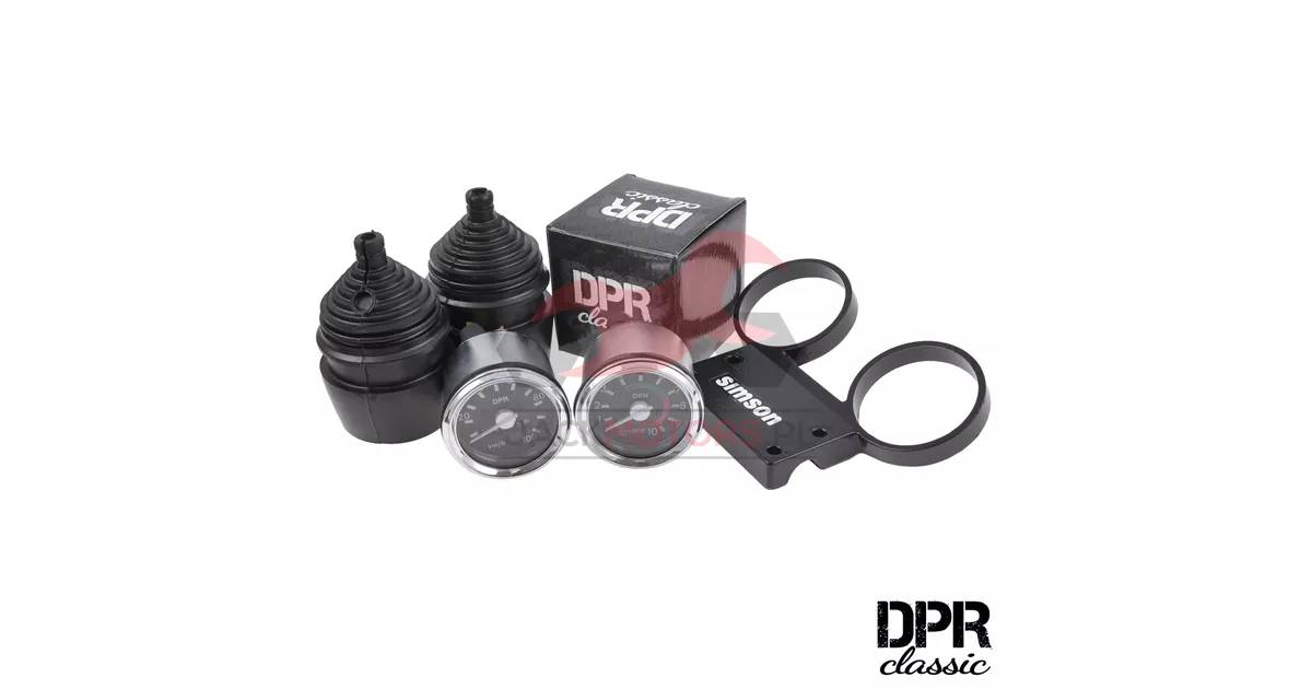 Ojiro　キャスター SPEEDOMETER + TACHOMETER SIMSON S51 SET DPR CLASSIC CHROME VERSION