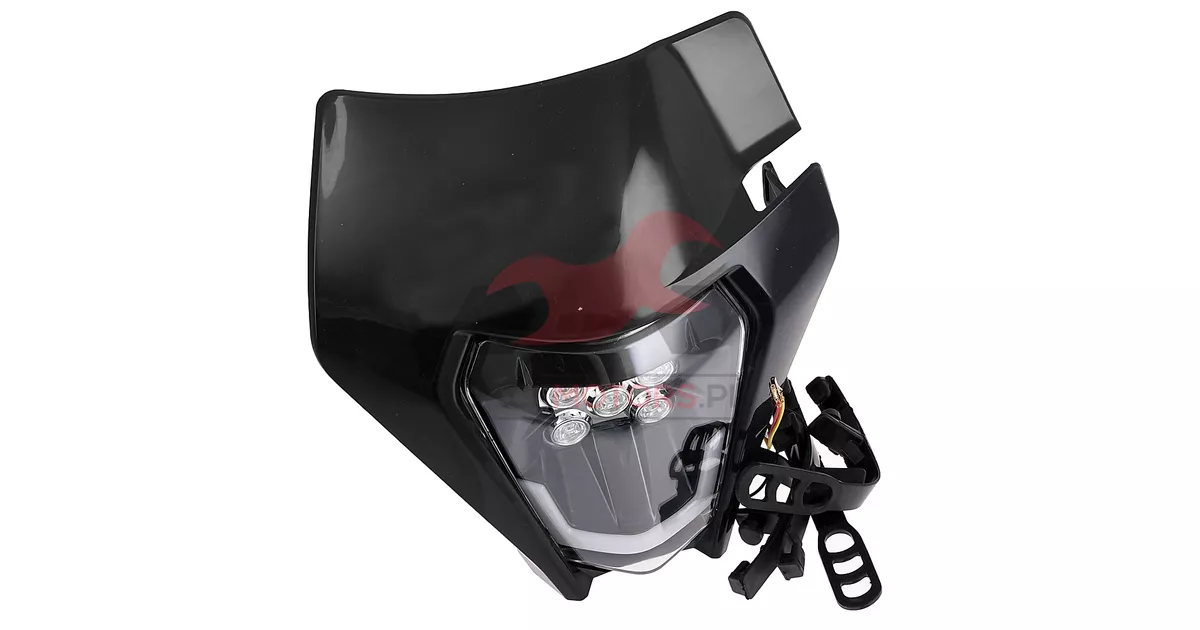OWIEWKA UNIWERSALNA ENDURO REPLIKA CZARNA LED KPL Jack Motors owiewka-uniwersalna-enduro-replika-czarna-led-kpl-jack-motors