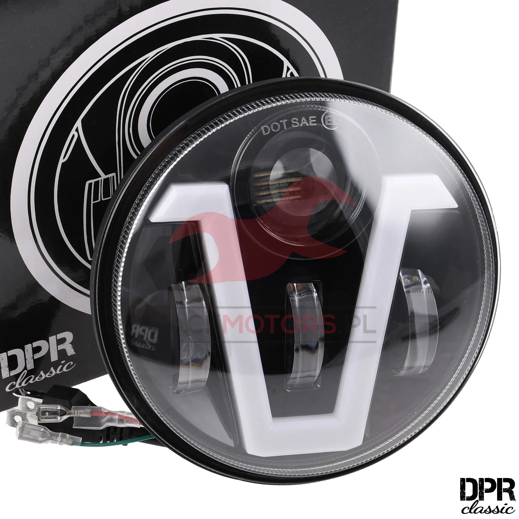 FRONT LAMP INSERT SIMSON LED CUSTOM V9 DPR CLASSIC - Jack Motors