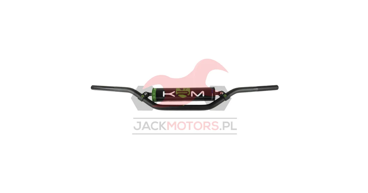 HANDLEBAR KRM PRO RIDE BLACK - GREEN 22MM + PAD - Jack Motors - Części ...