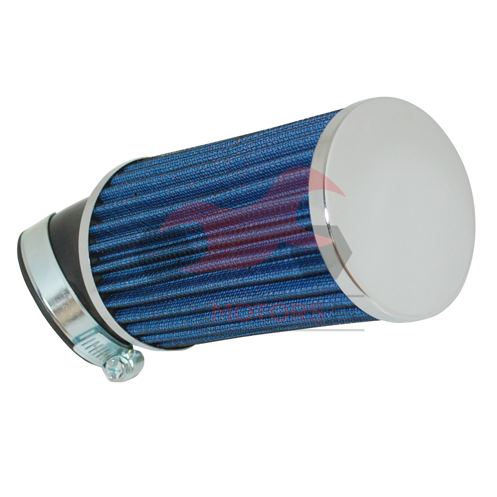 FILTR POWIETRZA STOŻKOWY DŁUGI REPLAY 45* 28/35/50MM NIEBIESKI