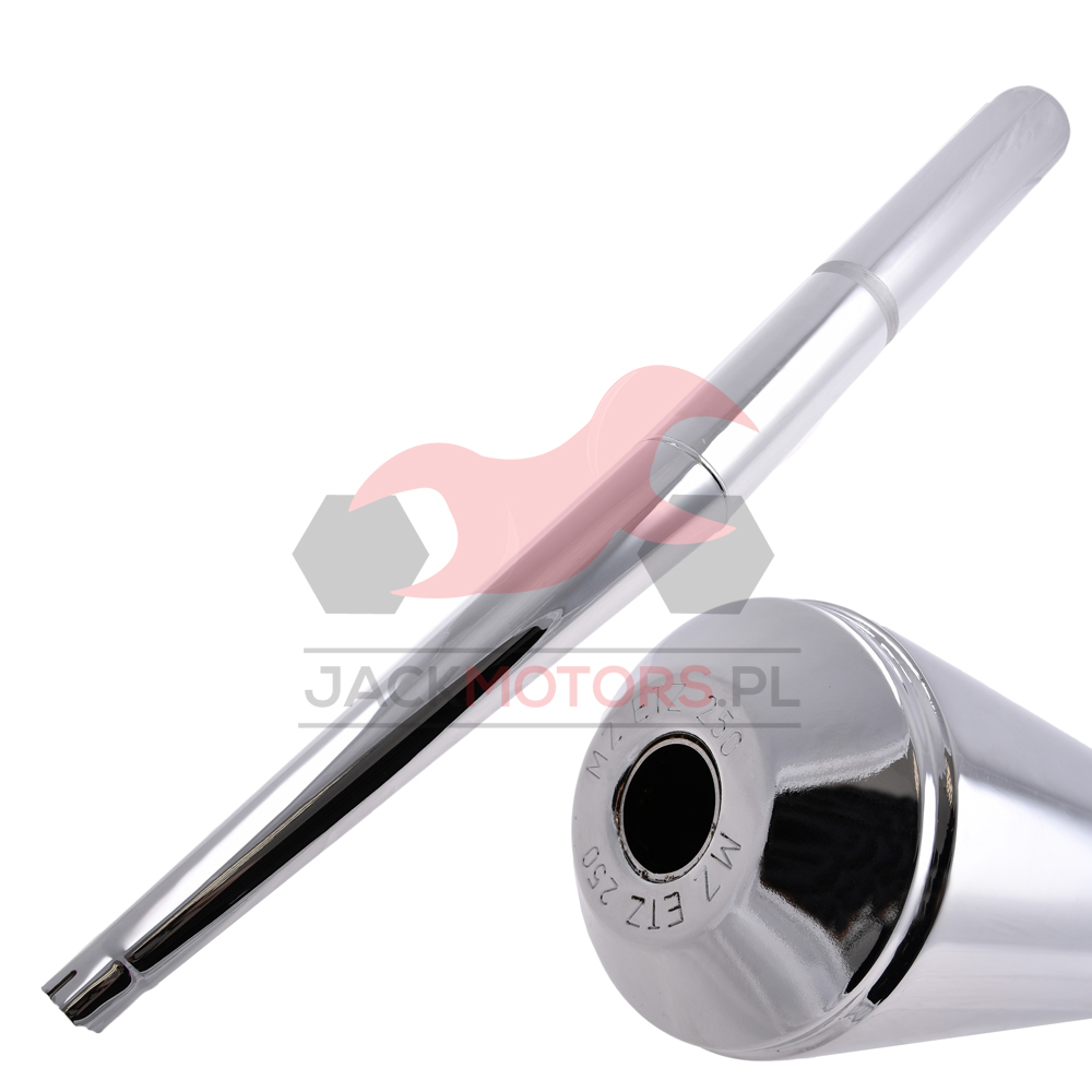 MUFFLER MZ ETZ 250 CHROME TYPE 1 JMP - Jack Motors - Części i