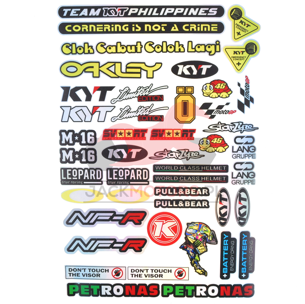 Purchase Motorcycle Sticker for Helmets or toolbox #5 Kawasaki Green in Purchase Motorcycle Sticker for Helmets or toolbox #5 Kawasaki Green in