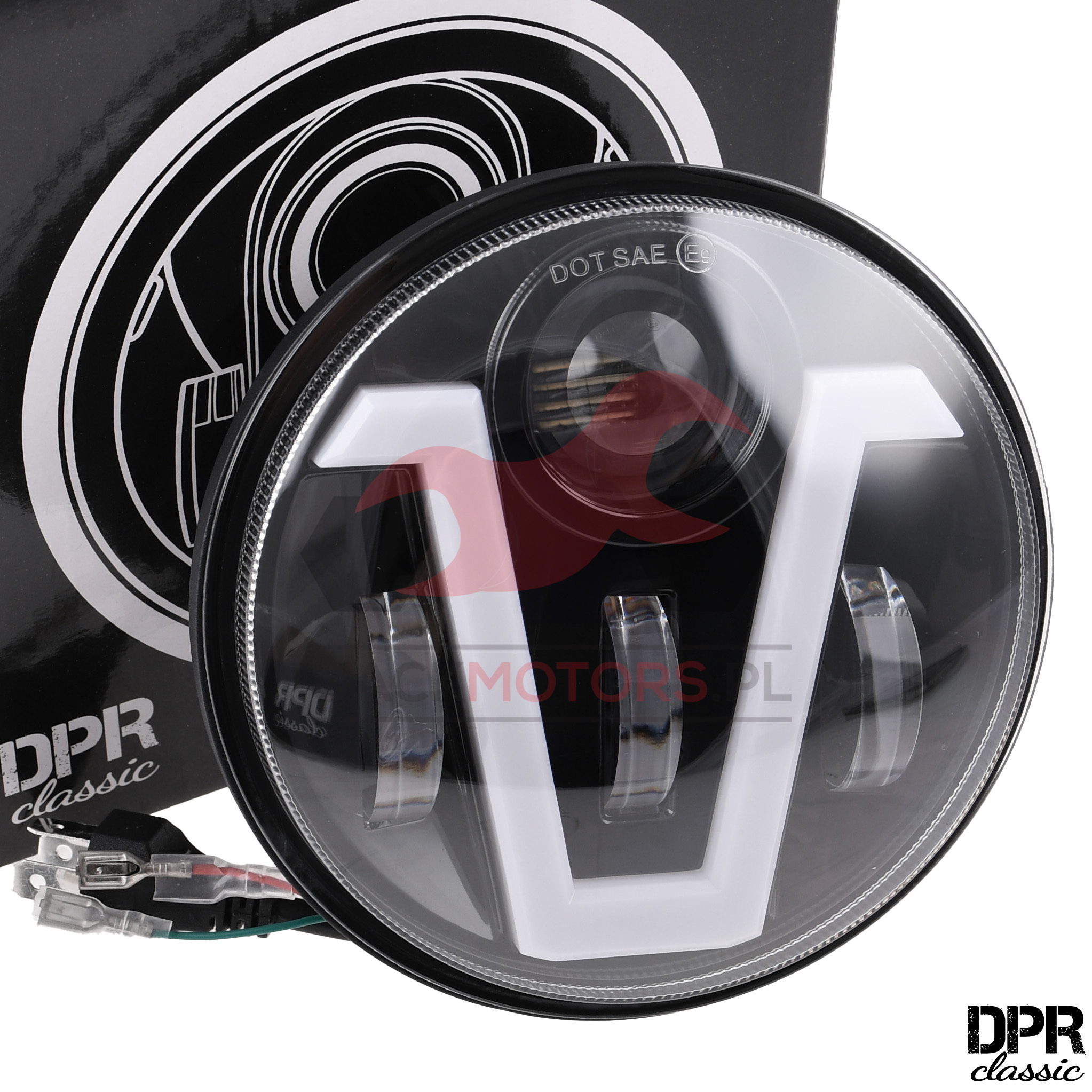 FRONT LAMP INSERT SIMSON LED CUSTOM V9 DPR CLASSIC - Jack Motors